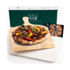 DOLCE MARE White Cordierite Pizza Stone + Peel Slider for Oven & Grill SG-JANRI-0009