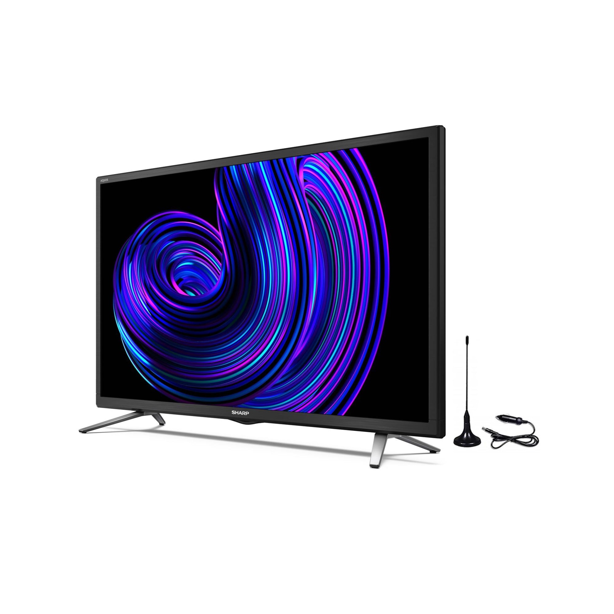 Sharp 24 inch Smart LED 12v/24v TV with Freeview Play, Prime, Netflix, Satellite, Saorview - 1T-C24EE2KF2UBM