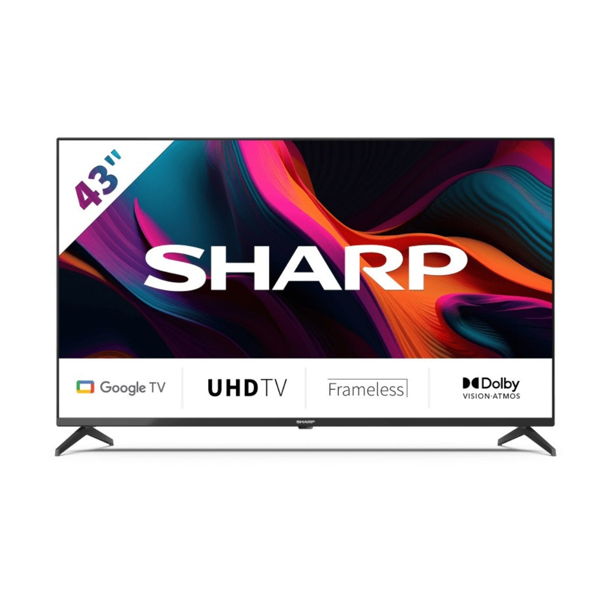 Sharp 43" 4K UHD LED Smart Google TV - 4T-C43GL4160IB