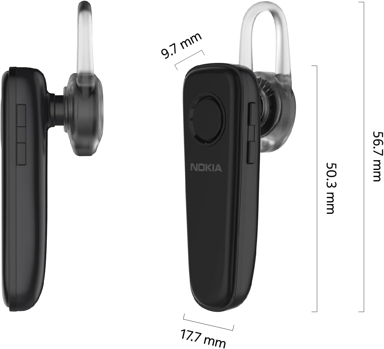 Nokia Solo Bud Bleutooth Earpiece Headset Lightweight 6.5 Hours Talktime - SB-101