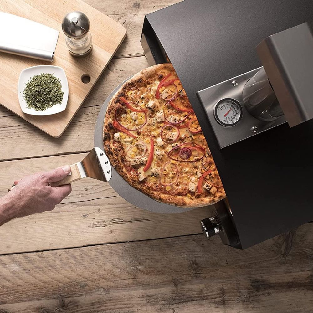 Hans Grill Gas Pizza Oven 12" with Pizza Peel, Carry Case & Gas Regulator 019G