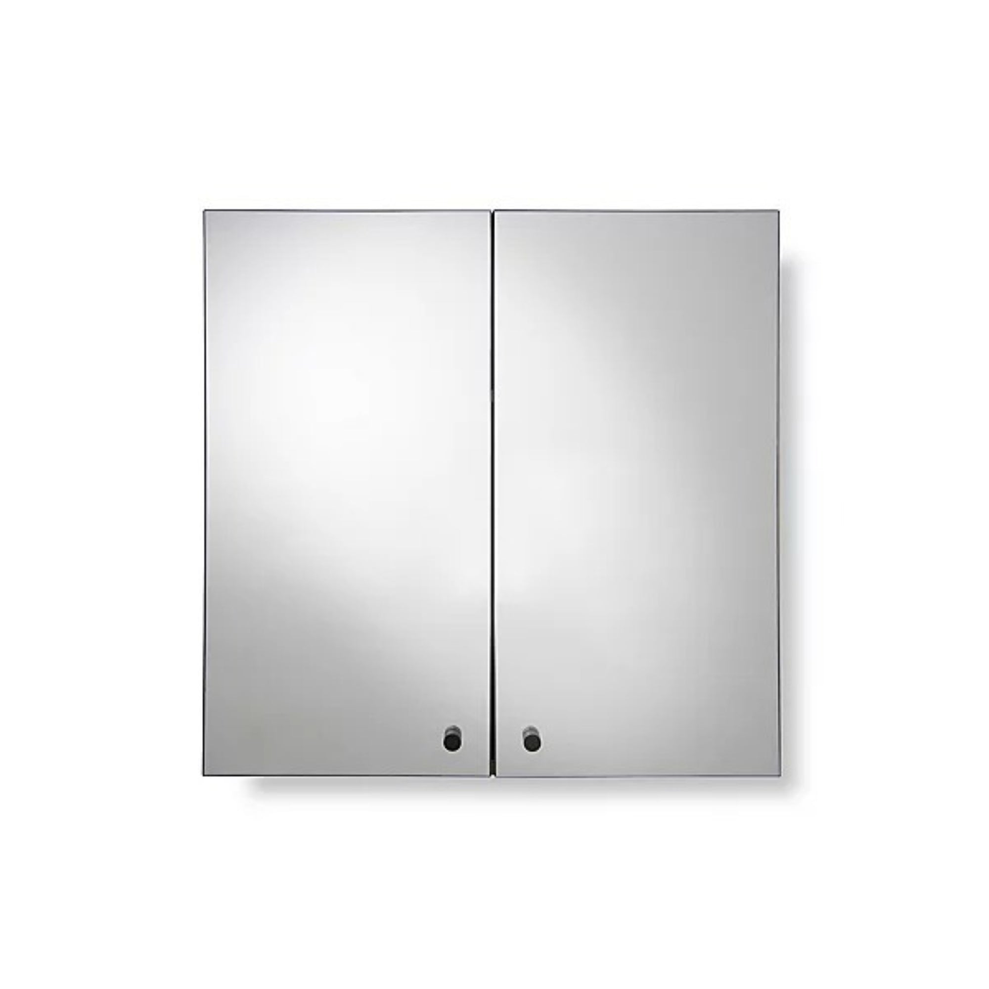 Croydex Ontario Matt Brown Wall-mounted Double Bathroom Cabinet (H) 600mm (W) 600mm (D) 17.8cm