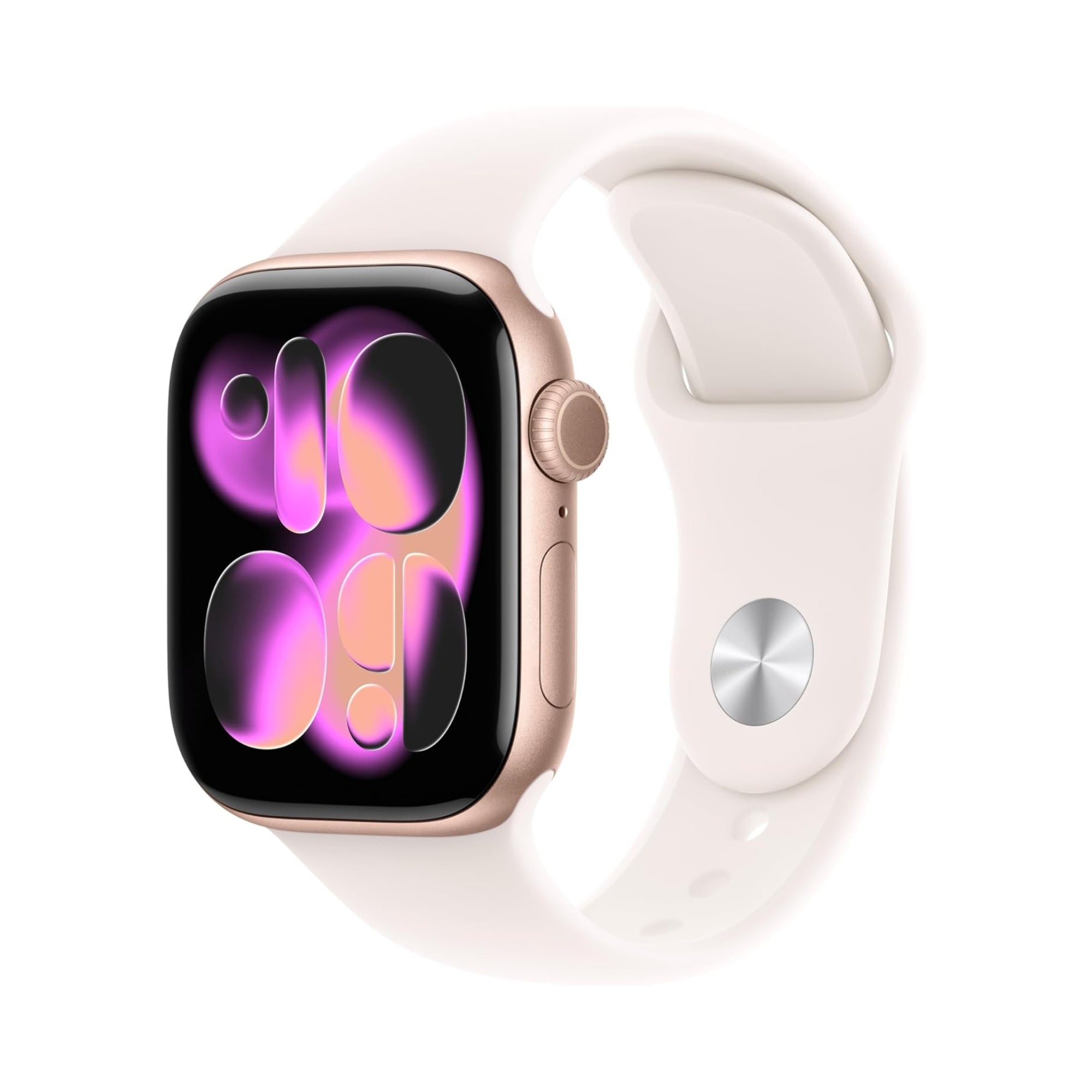 Apple Watch Series 11 GPS 42mm Rose Gold Aluminium Case Light Blush Sport Band (S/M) MEU04MP/A