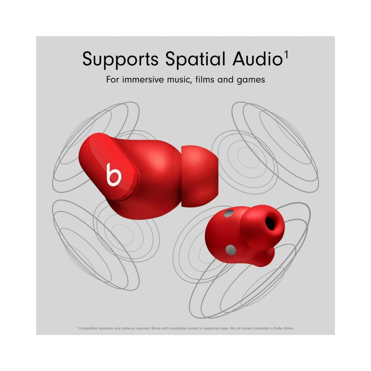 Beats Studio Buds Red True Wireless Noise Cancelling Earphones - MJ503ZM/A