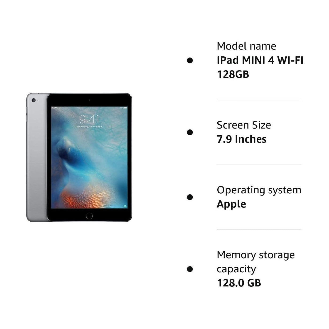 Apple iPad Mini 4 7.9" 128Gb Space Grey