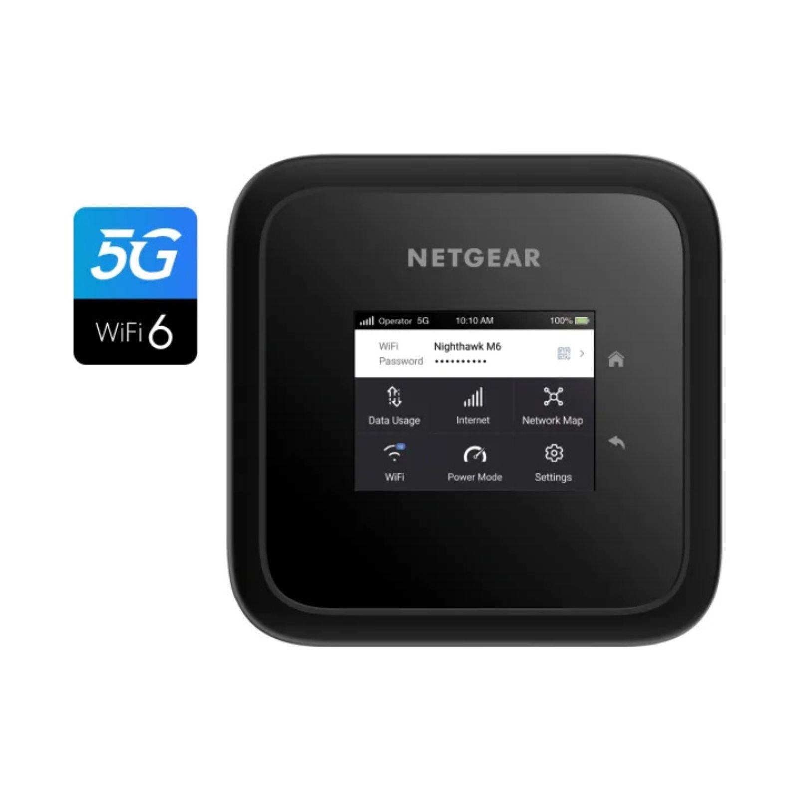 NETGEAR Nighthawk M6 5G Mobile Hotspot - WiFi 6 Mobile Router - Unlocked - MR6110-111EUS (EU)