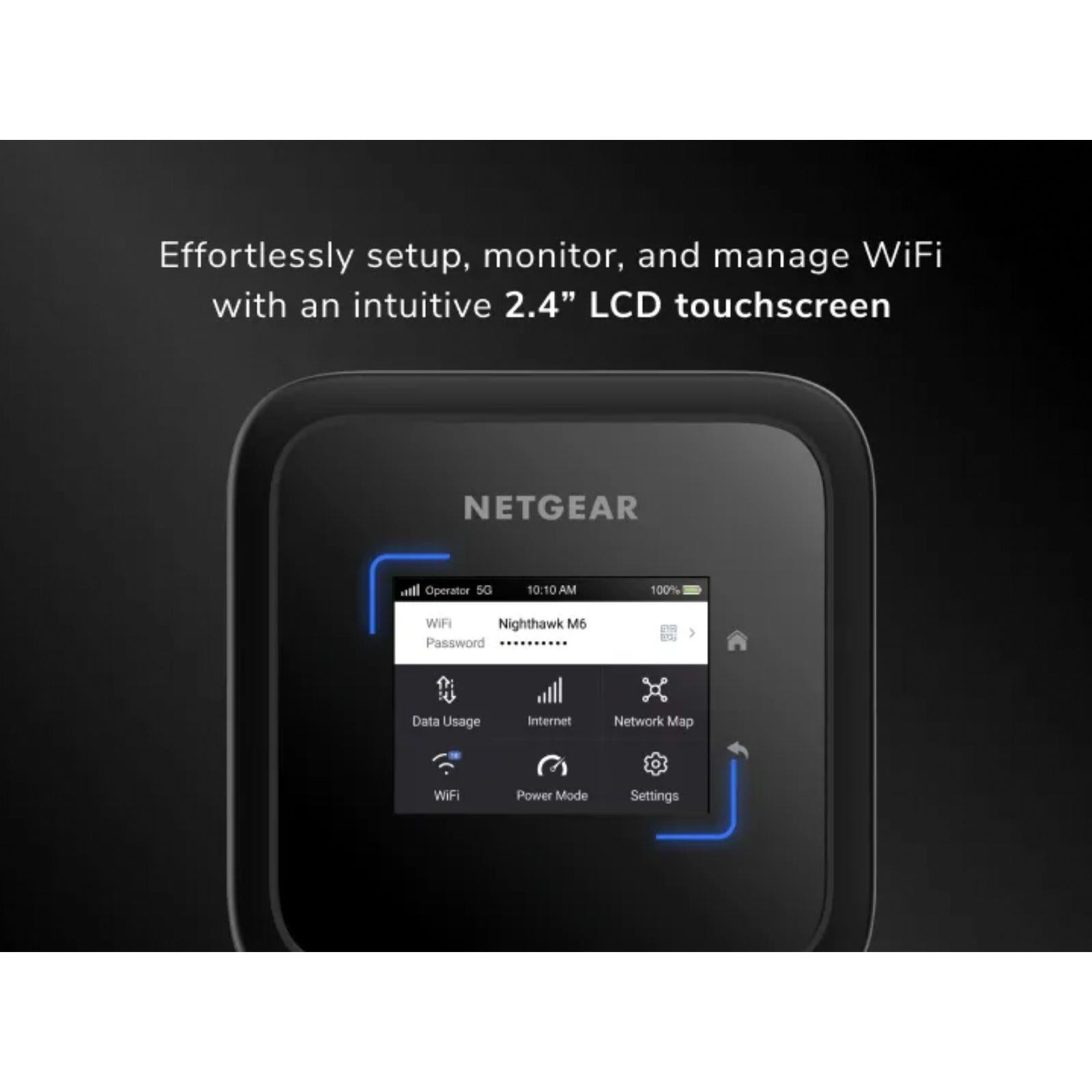 NETGEAR Nighthawk M6 5G Mobile Hotspot - WiFi 6 Mobile Router - Unlocked - MR6110-111EUS (EU)