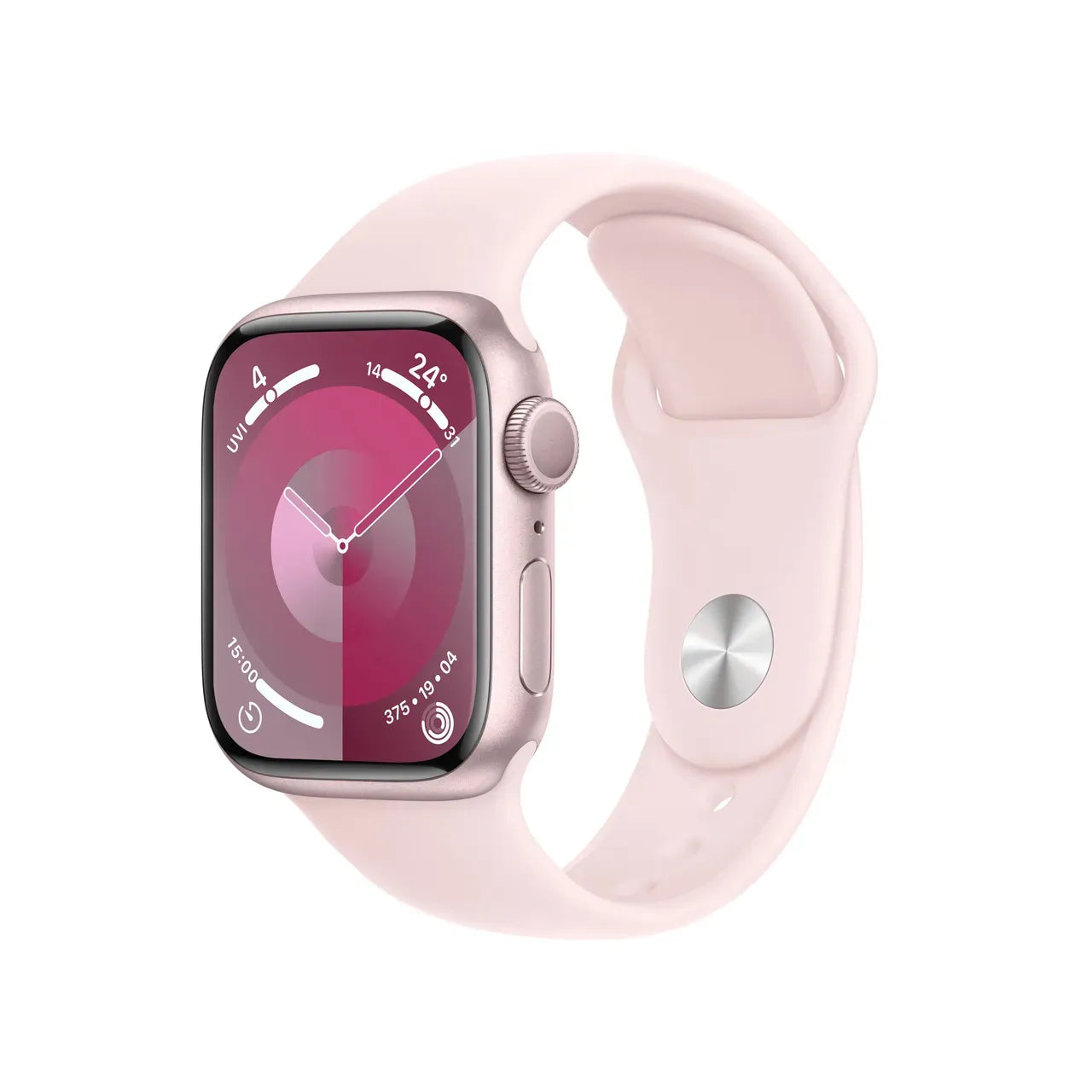 Apple Watch Series 9 GPS 41mm Light Pink Sport Band (S/M) MR933QA/A