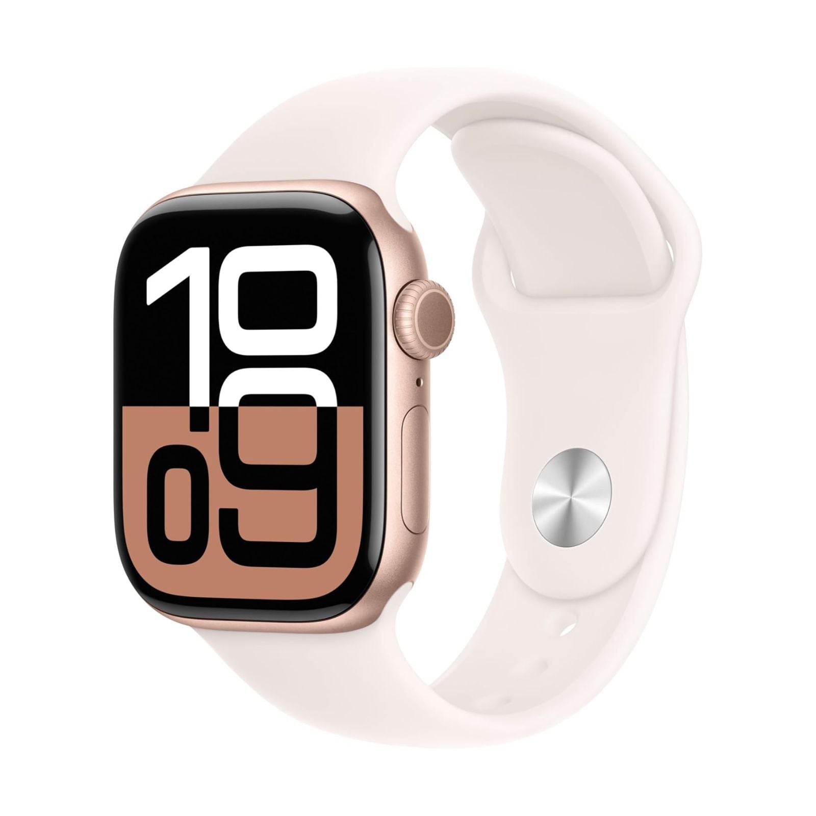 Apple Watch Series 10 GPS 46mm Rose Gold Aluminium Case Light Blush Sport Band (S/M) MWWT3QA/A