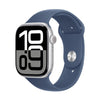 Apple Watch Series 10 GPS 46mm Silver Aluminium Case with Denim Sport Band (S/M) MWWL3QA/A