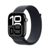 Apple Watch Series 10 GPS 46mm Jet Black Aluminium Case with Ink Sport Loop MWWR3QA/A