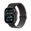 Apple Watch Ultra 2 Cellular 49mm Black Titanium Case with Black Milanese Loop Medium - MX5U3QA/A