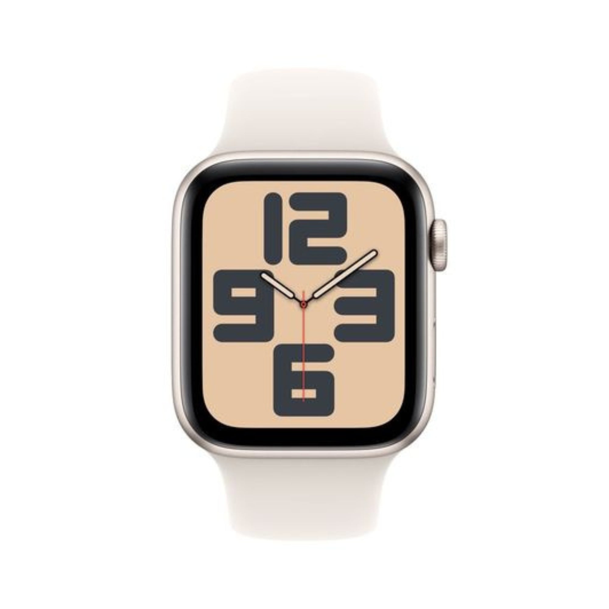 Apple Watch SE (2nd Gen) GPS 44mm Starlight Case and Sport Band (S/M) MXEU3QA/A