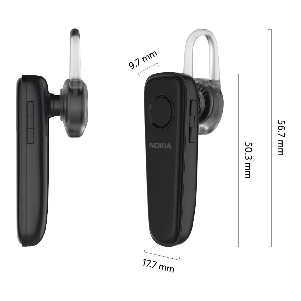 Nokia Solo Bud Bluetooth Earpiece Headset Lightweight 6.5 Hours Talktime - SB-101