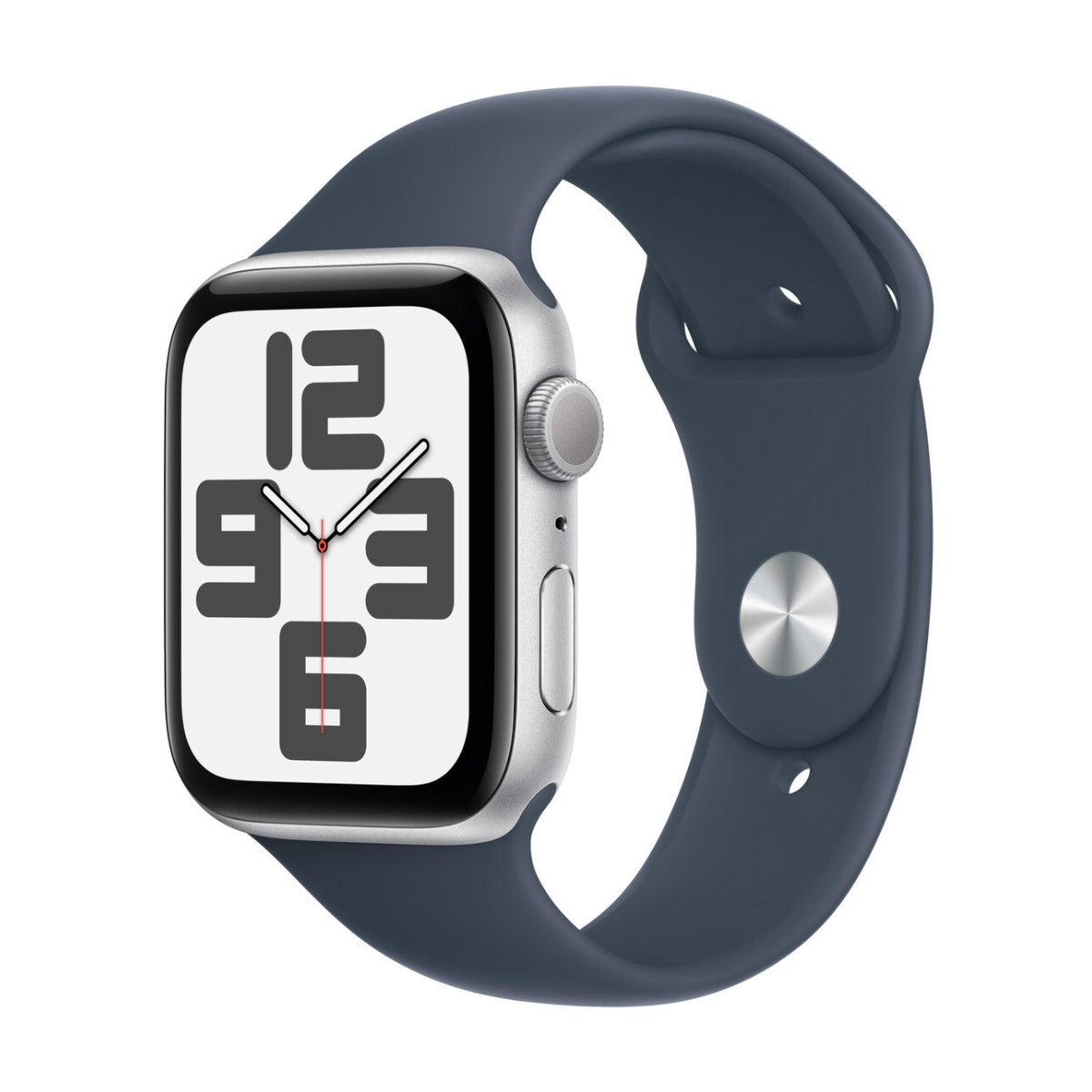 Apple Watch SE Gen 2 GPS 44mm Silver Case Storm Blue Sport Band (S/M) MREC3QA/A
