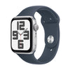 Apple Watch SE Gen 2 GPS 44mm Silver Case Storm Blue Sport Band (S/M) MREC3QA/A