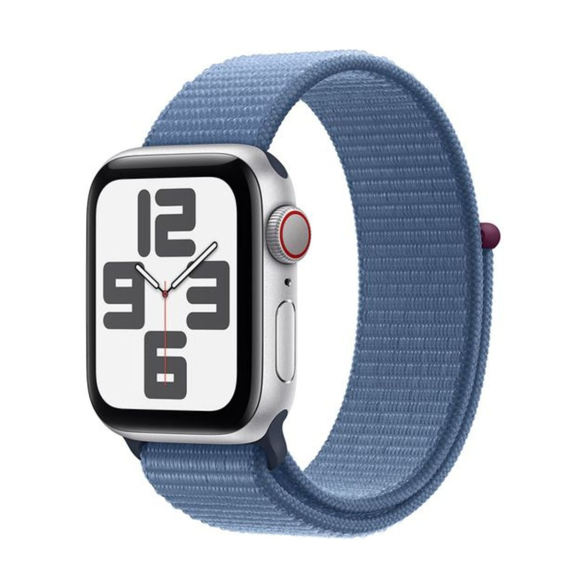 Apple Watch SE (2nd Gen) Cellular 40mm Silver Case Winter Blue Sport Loop MRGQ3QA/A