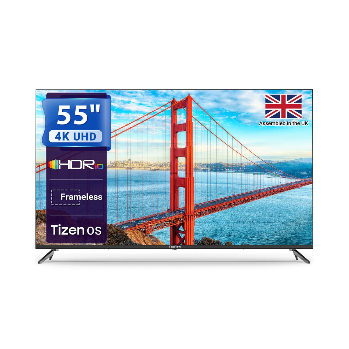 TeeView 55 inch UHD 4K Smart TV HDR10 Tizen OS - TV55QUT