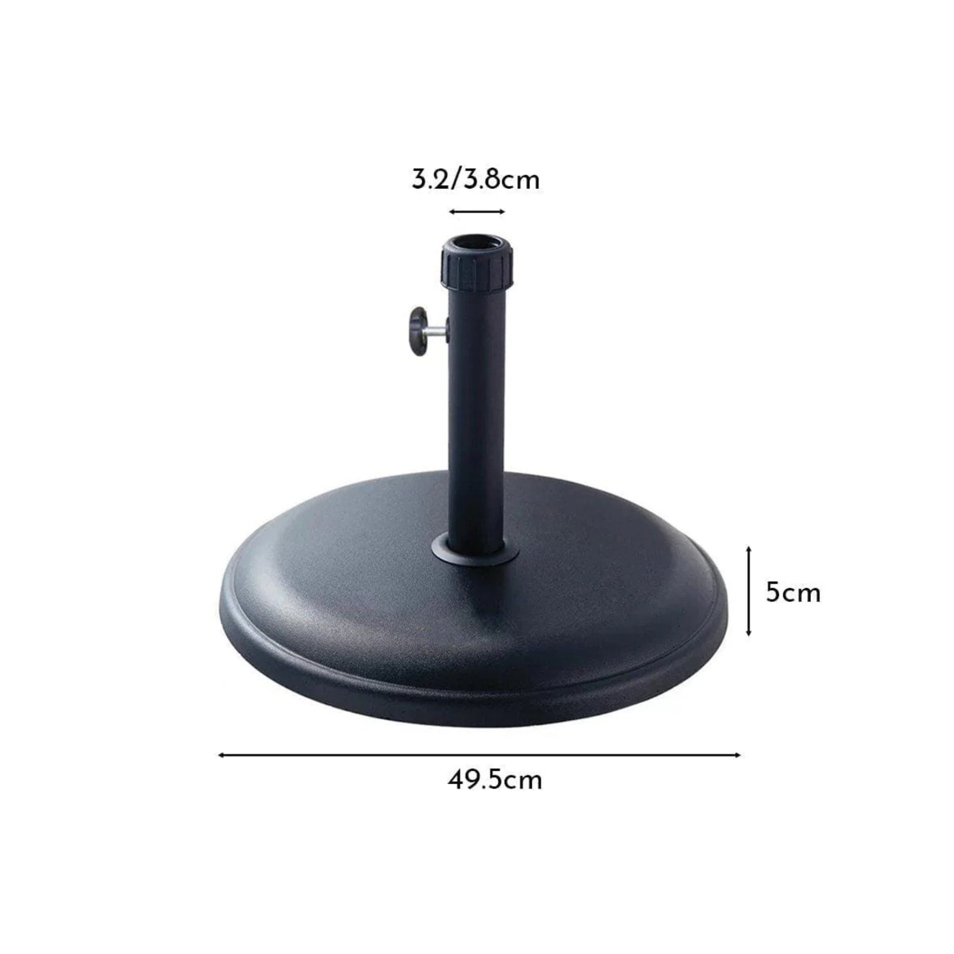 Tobago 15kg Black Parasol base