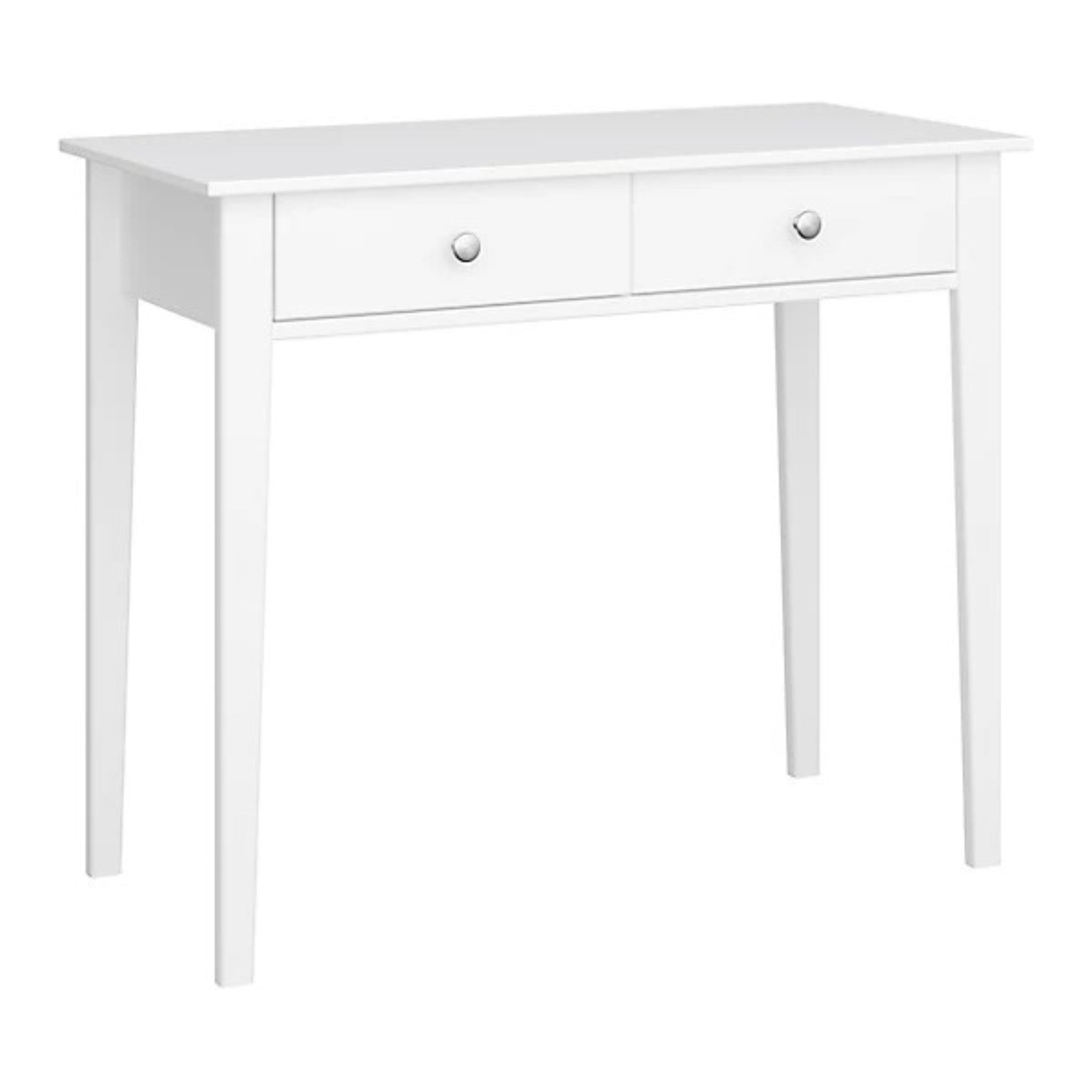 Valenca Satin White Painted 2 Drawer Dressing table (H)765mm (W)1000mm (D)450mm