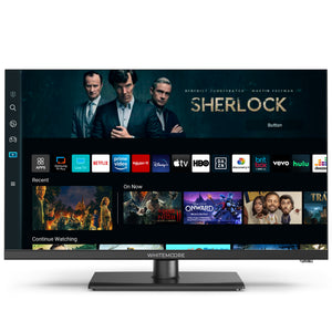 Smart TV displaying various streaming platform icons.
