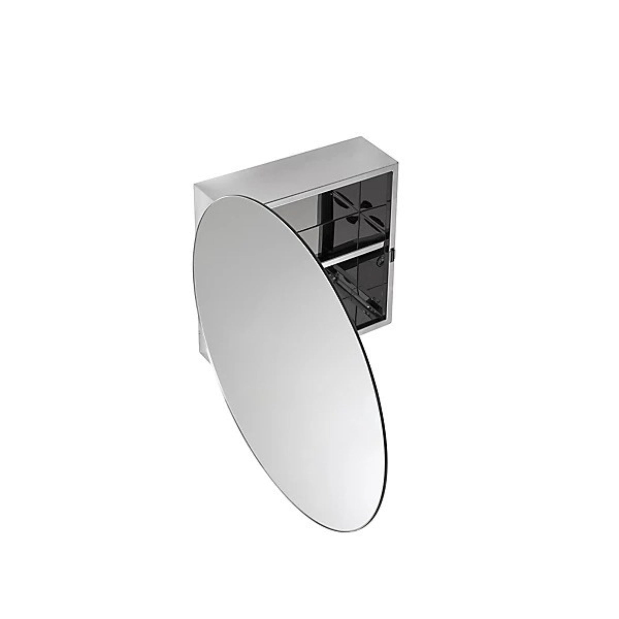 Croydex Severn High gloss Wall-mounted Single Bathroom Cabinet (H) 500mm (W) 500mm (D) 11cm