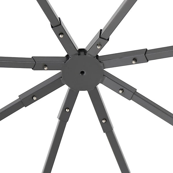 Blooma Shamal Anthracite Square Gazebo Tent (H) 2.7m (W) 3m (D) 3m