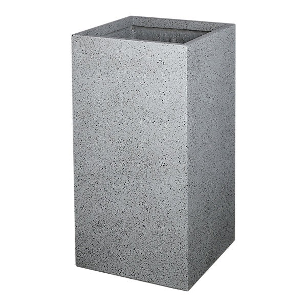 Verve 121L Grey Square Planter (H)80cm (W)31cm (D)41cm