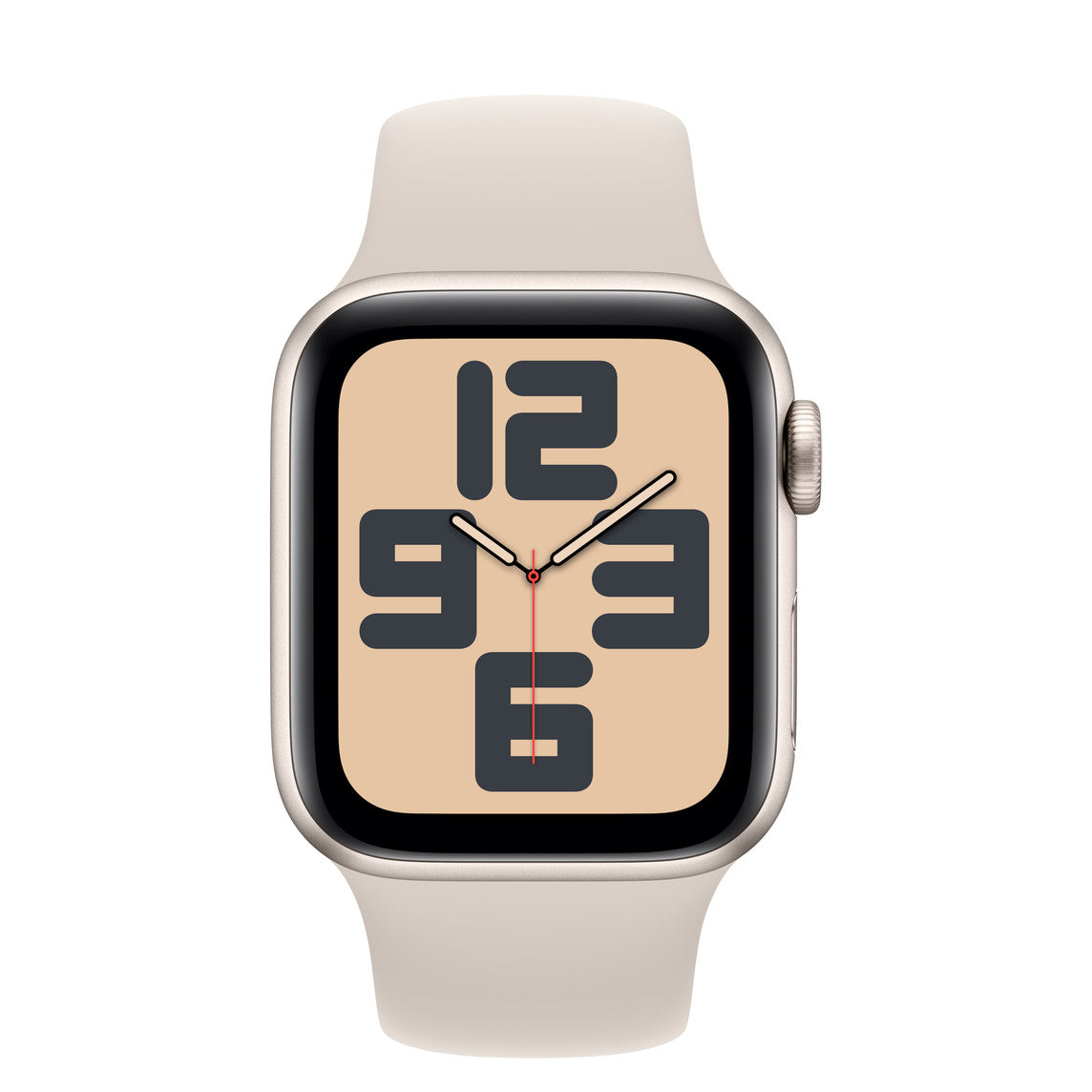 Apple Watch SE (2nd Gen) GPS 40mm Starlight Case and Sport Band (S/M) MR9U3QA/A